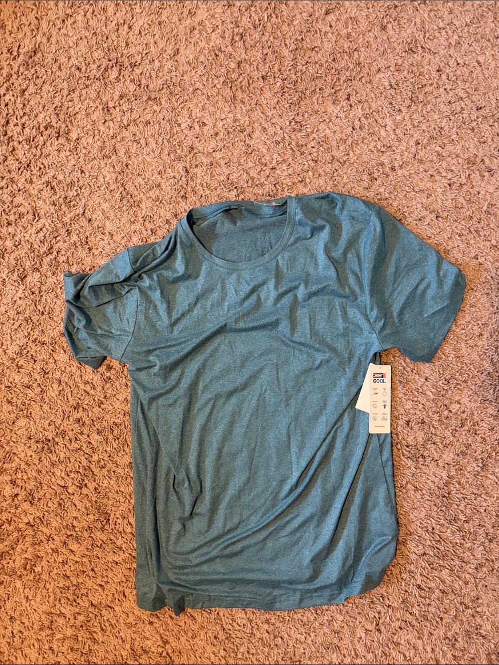 Men's Lightweight Athletic Tee - Teal Green